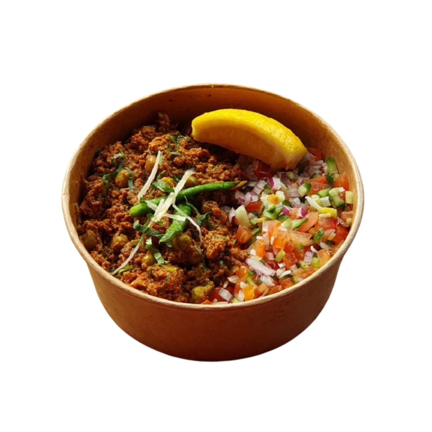 Lamb Mince Rice Patri | Spicy Lamb Mince Keema Matar Rice Bowl - Order Online | 103 ...